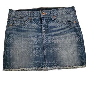 Lucky Brand Women's Pattern Denim Mini Skirts Size 2/26